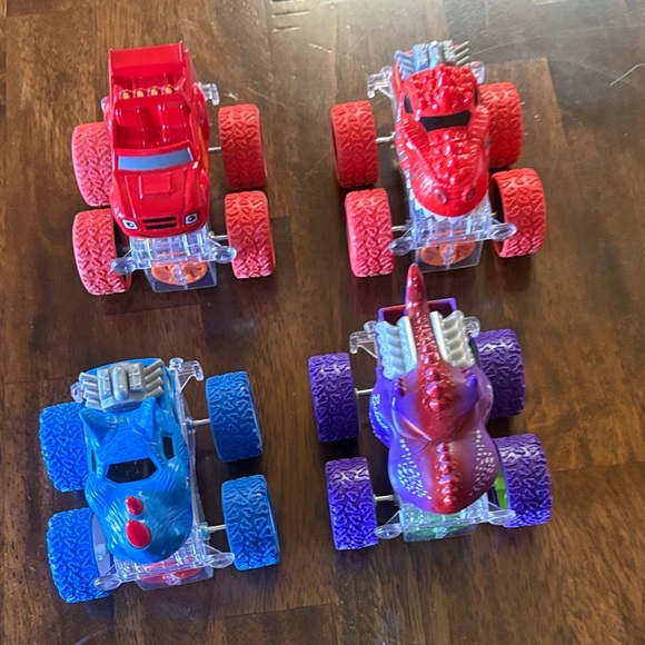 Other - Monster Truck Toy Set - Red, Blue, and Purple